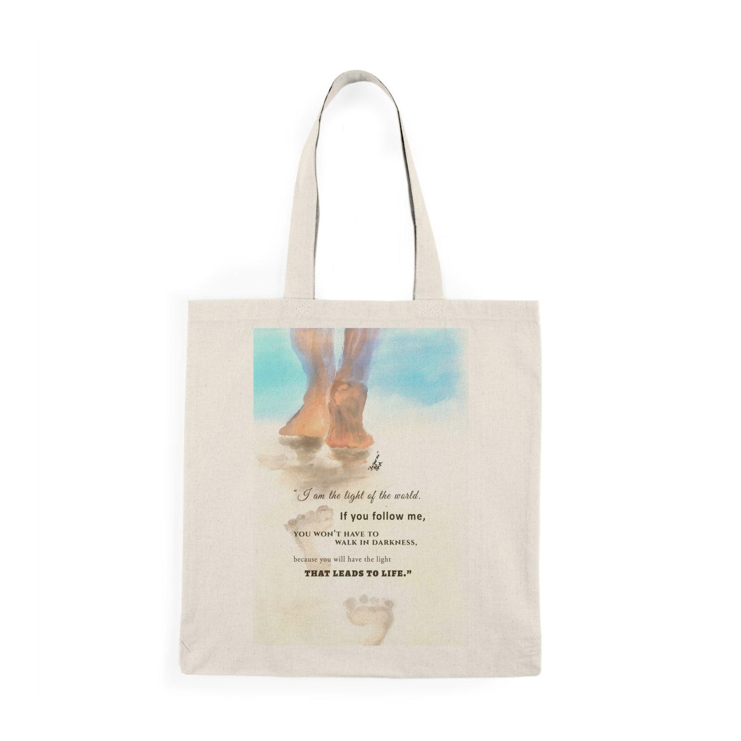 Natural Tote Bag - Follow Me