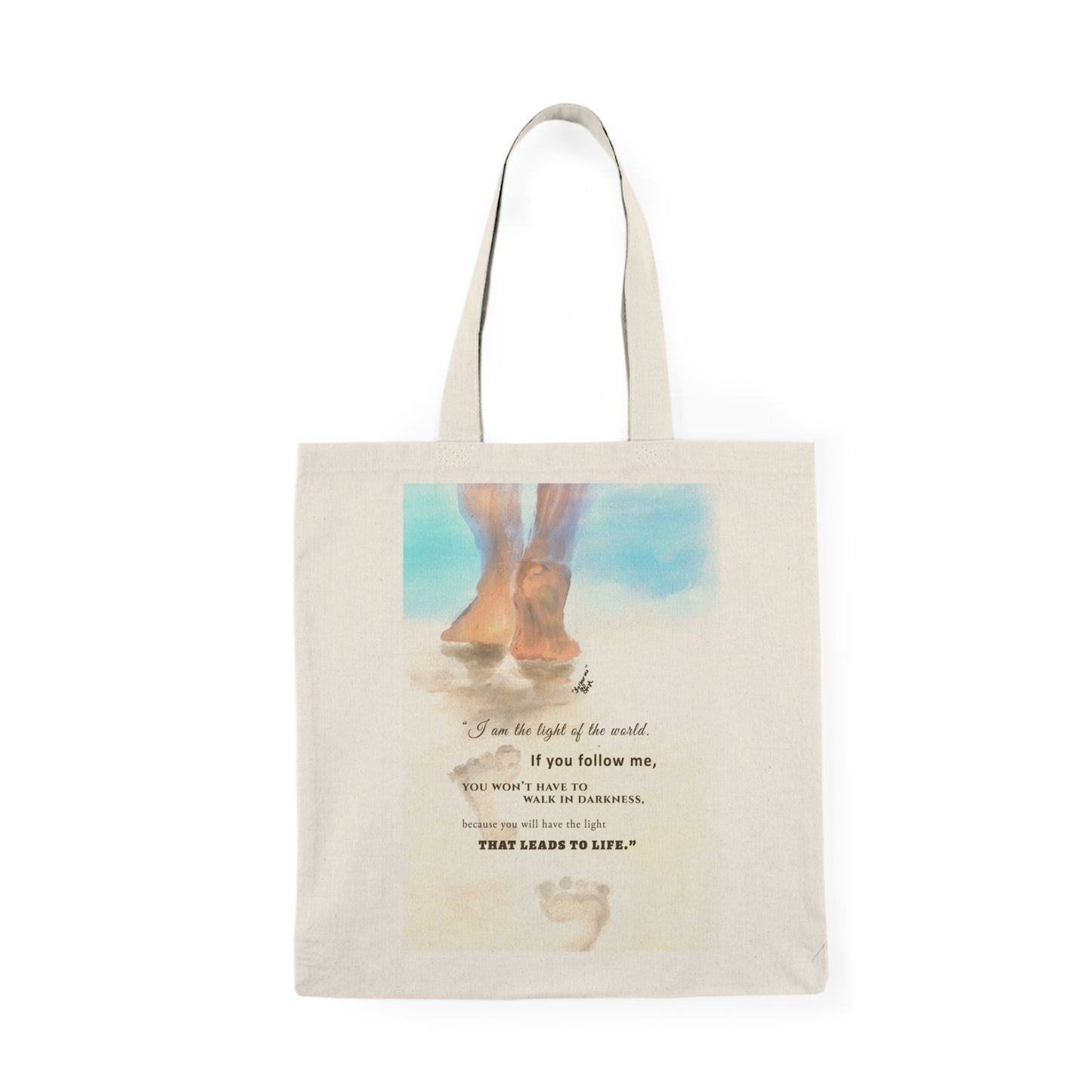 Natural Tote Bag - Follow Me